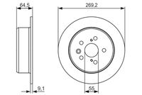 BOSCH 0986479336 - Disco de freno