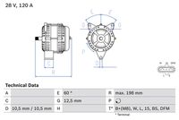 BOSCH 0986082930 - Alternador