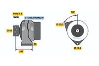 BOSCH 0 120 465 013 - Alternador