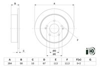 BOSCH 0986479H16 - Disco de freno