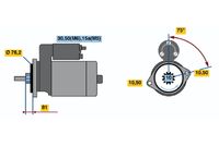 BOSCH 0 001 110 081 - Motor de arranque