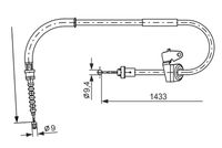 BOSCH 1987482231 - Cable de accionamiento, freno de estacionamiento