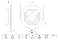 BOSCH 0986479W64 - Disco de freno