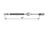 BOSCH 1987482382 - Cable de accionamiento, freno de estacionamiento