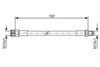 BOSCH 1 987 476 230 - Tubo flexible de frenos