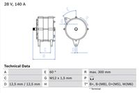 BOSCH 0986045990 - Alternador