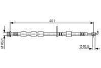 BOSCH 1987481700 - Tubo flexible de frenos