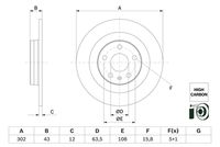 BOSCH 0986479F31 - Disco de freno