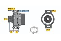 BOSCH 0 124 525 524 - Alternador