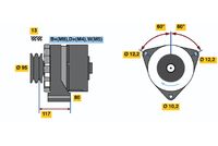 BOSCH 0 120 488 278 - Alternador