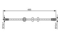 BOSCH 1987476860 - Tubo flexible de frenos