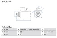 BOSCH 0986022980 - Motor de arranque