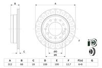 BOSCH 0986479F07 - Disco de freno