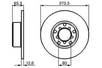 BOSCH 0986478057 - Disco de freno