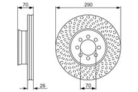 BOSCH 0986479602 - Disco de freno