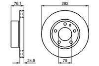 BOSCH 0986478217 - Disco de freno