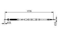 BOSCH 1 987 482 509 - Cable de accionamiento, freno de estacionamiento