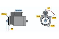 BOSCH 0 001 241 014 - Motor de arranque