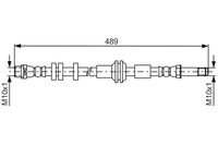 BOSCH 1987481691 - Lado de montaje: Eje delantero<br>Número de PR: 1LA<br>Número de PR: 1LJ<br>Número de PR: 1LL<br>Número de PR: 1LF<br>Número de PR: 1LP<br>Número de PR: 1ZK<br>Número de PR: 1LG<br>Longitud [mm]: 650<br>Rosca exterior 1 [mm]: M10x1<br>Rosca interior 2 [mm]: M10x1<br>