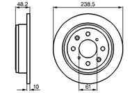 BOSCH 0986478350 - Disco de freno