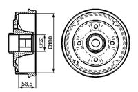 BOSCH 0986477112 - Tambor de freno