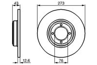 BOSCH 0986478091 - Disco de freno