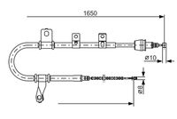 BOSCH 1 987 482 074 - Cable de accionamiento, freno de estacionamiento