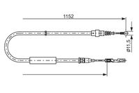 BOSCH 1987482310 - Cable de accionamiento, freno de estacionamiento