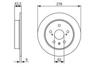 BOSCH 0986479047 - Disco de freno