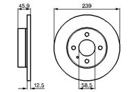 BOSCH 0 986 478 212 - Disco de freno