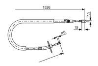 BOSCH 1987477859 - Cable de accionamiento, freno de estacionamiento