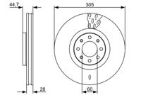 BOSCH 0986479531 - Disco de freno