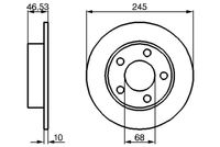 BOSCH 0 986 478 315 - Disco de freno