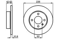 BOSCH 0 986 478 776 - Disco de freno