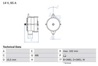 BOSCH 0986040290 - Alternador