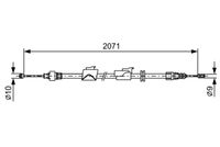 BOSCH 1987482242 - Cable de accionamiento, freno de estacionamiento