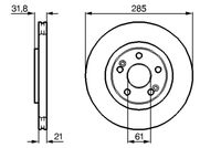 BOSCH 0 986 478 719 - Disco de freno