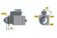 BOSCH 0 001 231 013 - Motor de arranque