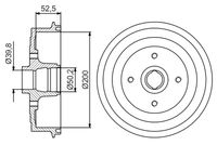 BOSCH 0986477217 - año construcción hasta: 09/2003<br>Dinámica de frenado / conducción: para vehículos con ABS<br>Lado de montaje: Eje trasero<br>Diámetro interior de tambor de freno [mm]: 200<br>Diámetro exterior del tambor de freno [mm]: 242<br>H tamb. freno interna [mm]: 63<br>H tamb. freno total [mm]: 66,7<br>corona de agujeros - Ø [mm]: 100<br>Número de orificios: 4<br>Diámetro de centrado [mm]: 57,1<br>