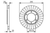 BOSCH 0986479U33 - Disco de freno