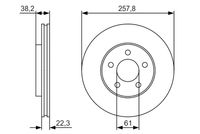 BOSCH 0986479R56 - Disco de freno