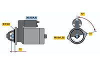 BOSCH 0 001 107 075 - Motor de arranque