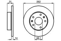 BOSCH 0986478991 - Disco de freno