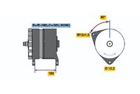 BOSCH 0 120 689 566 - Alternador