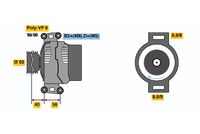 BOSCH 0 124 325 105 - Alternador