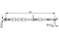 BOSCH 1987481701 - Tubo flexible de frenos