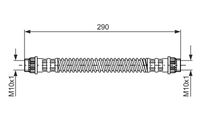 BOSCH 1987476702 - Tubo flexible de frenos