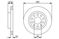 BOSCH 0986479366 - Disco de freno