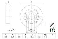 BOSCH 0986479E00 - Disco de freno