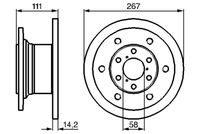 BOSCH 0986478742 - Disco de freno